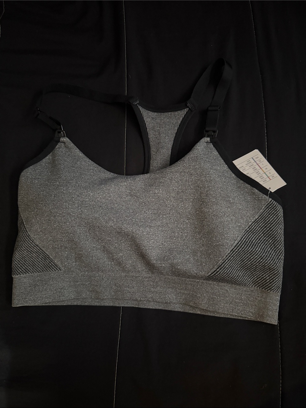 Auden Gray Heather Seamless Racerback Sports Bra